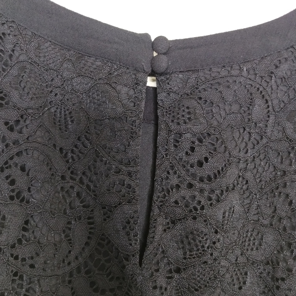 TORRID Black Babydoll Gauze With Lace Halter Top Plus Size 3X - Picture 3 of 7